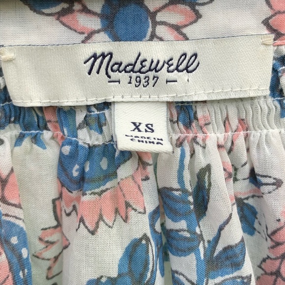Madewell Paisley Floral Printed Tassel Blouse - Picture 3 of 11